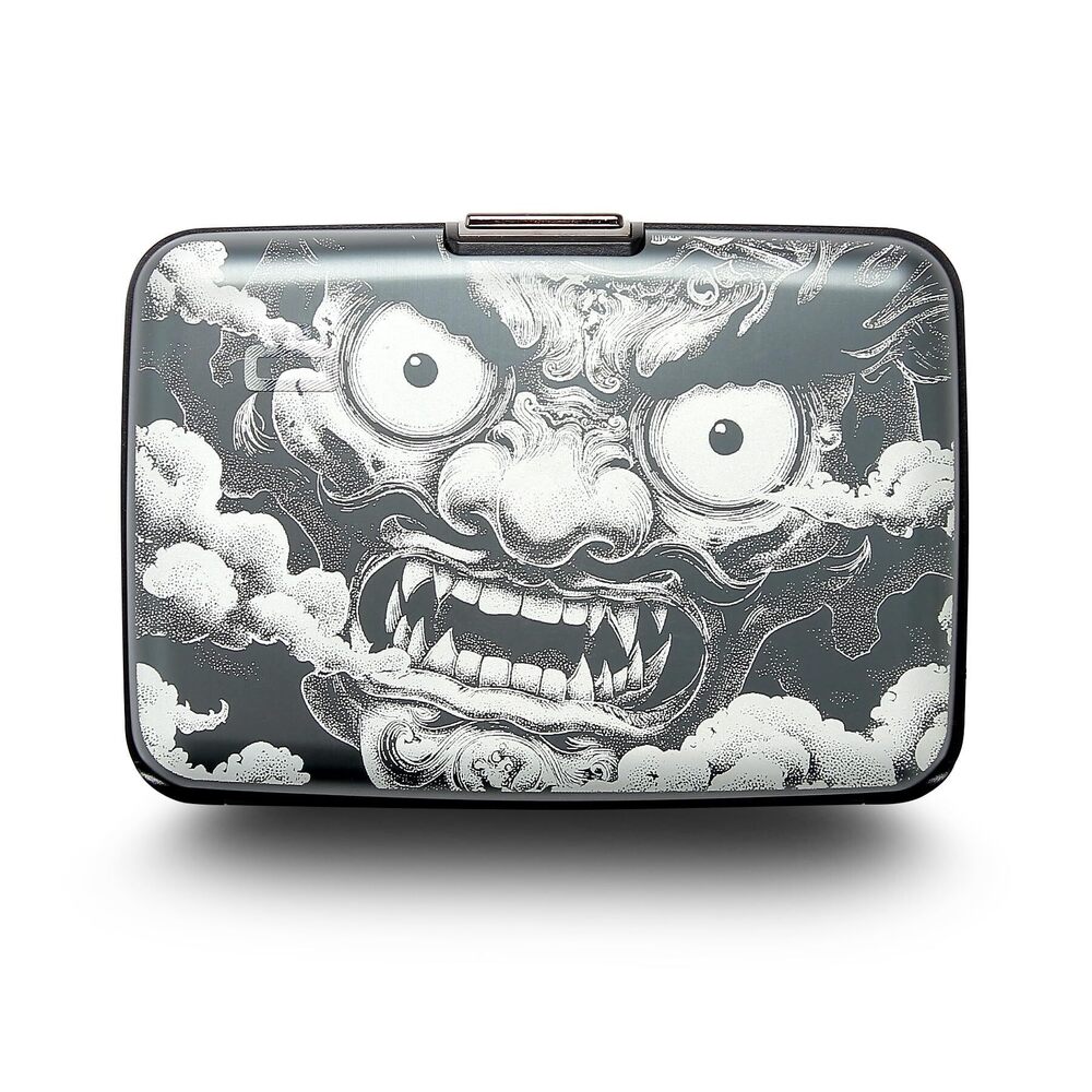 6233 Aluminum card holder with metal lock, RFID protection against fraud